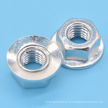 Tuerca hexagonal de disco con zinc plateado (CZ394)